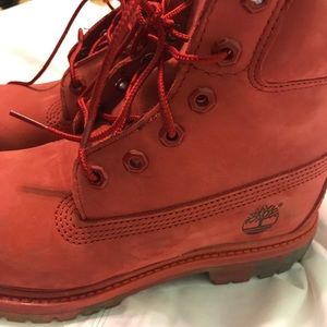 Rare Red/Coral Timberland